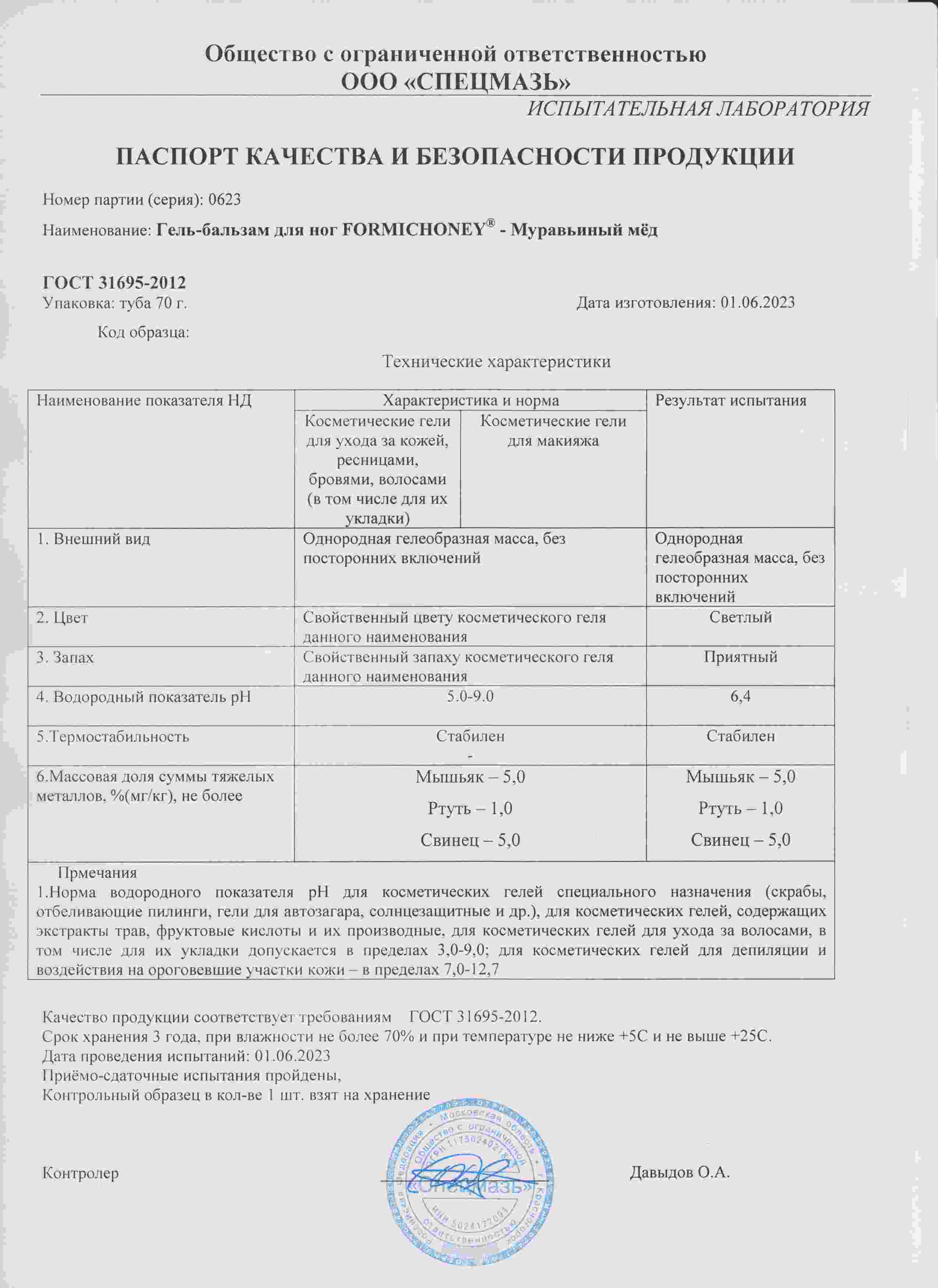 Паспорт №062023